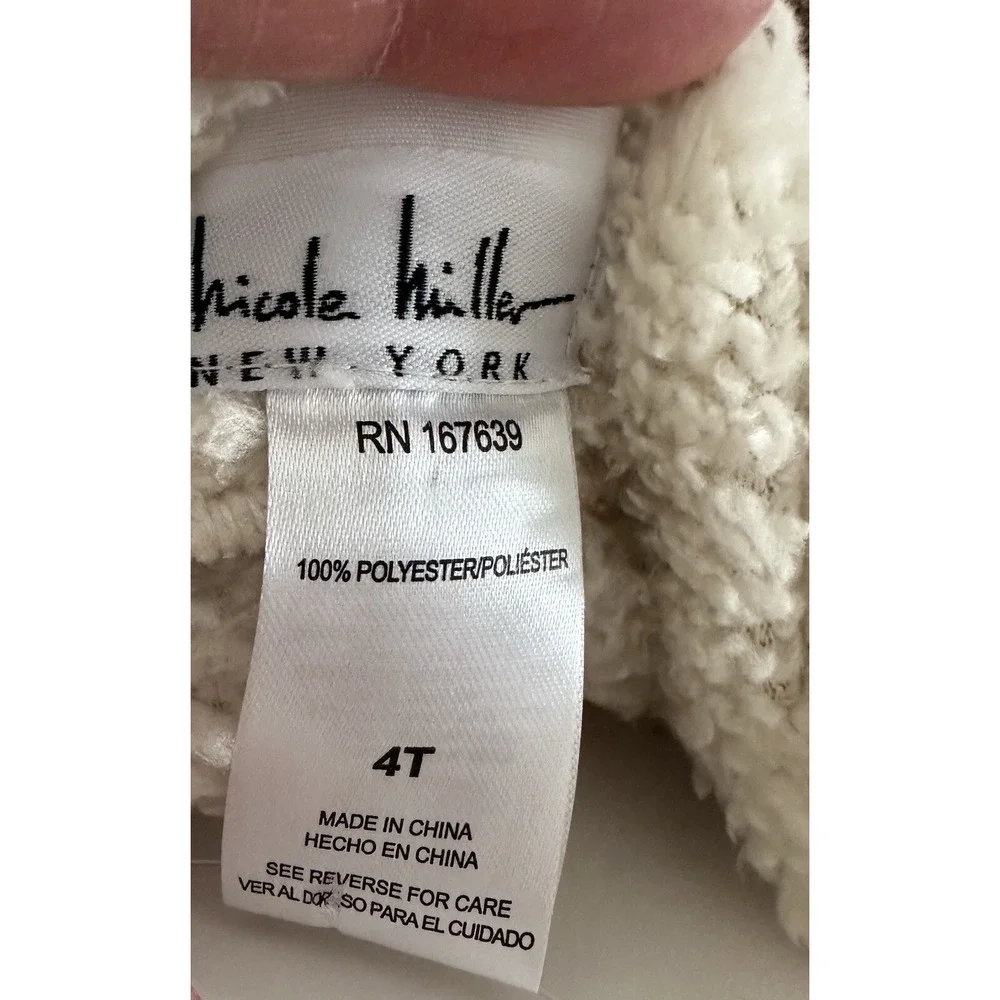 Nicole‎ Miller New York Toddler 3pc Outfit 4T Soft Fleece, Joggers, Headband NEW